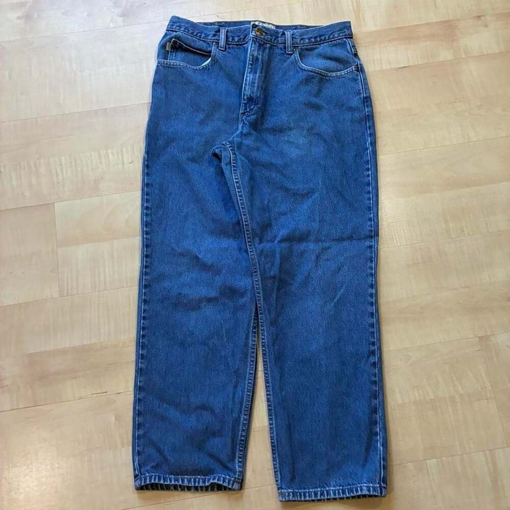 L.L. Bean Relaxed Fit Denim Jeans Size 34x29 Medium Wash Blue